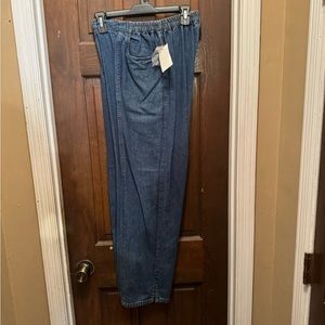 Women’s Blue Cathy Daniel’s Medium Pull On Stretch Short Pants NEW